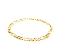 10k Yellow Gold Lite Figaro Bracelet (4.70 mm)